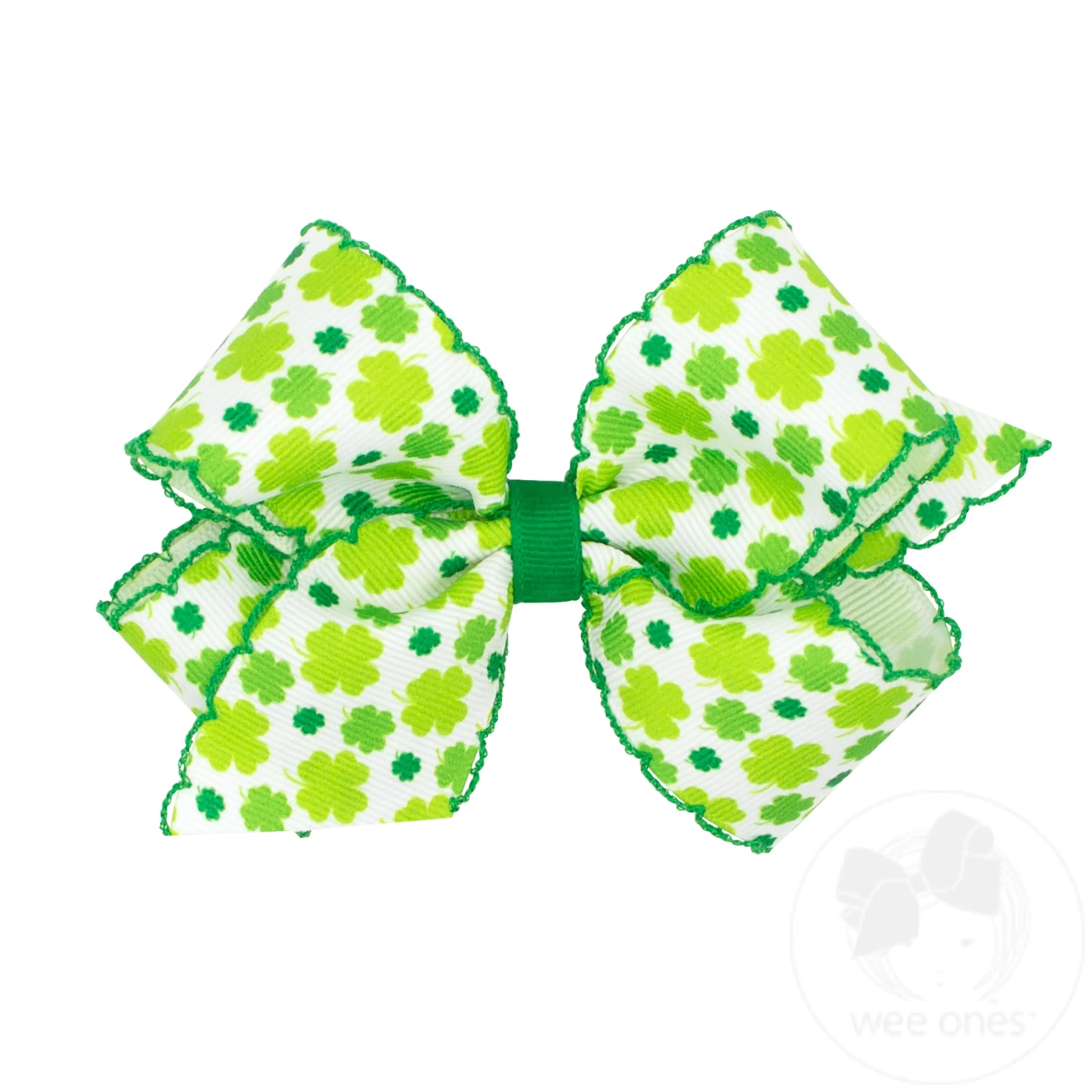 Medium Shamrock Print with Moonstitch Edge