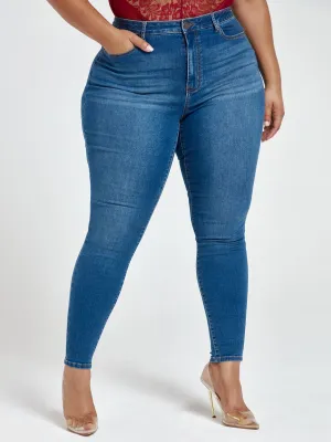 Medium Wash High Rise Super Skinny Jeans in Medium Blue Wash