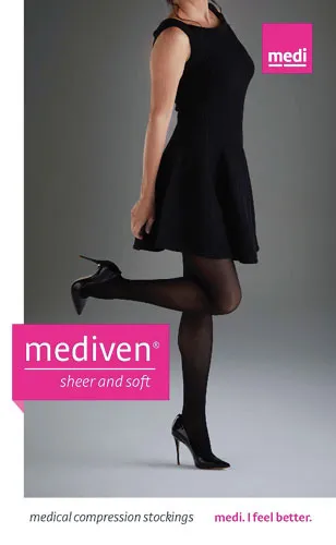 Mediven Sheer & Soft, 8-15 mmHg, Waist High, Closed Toe