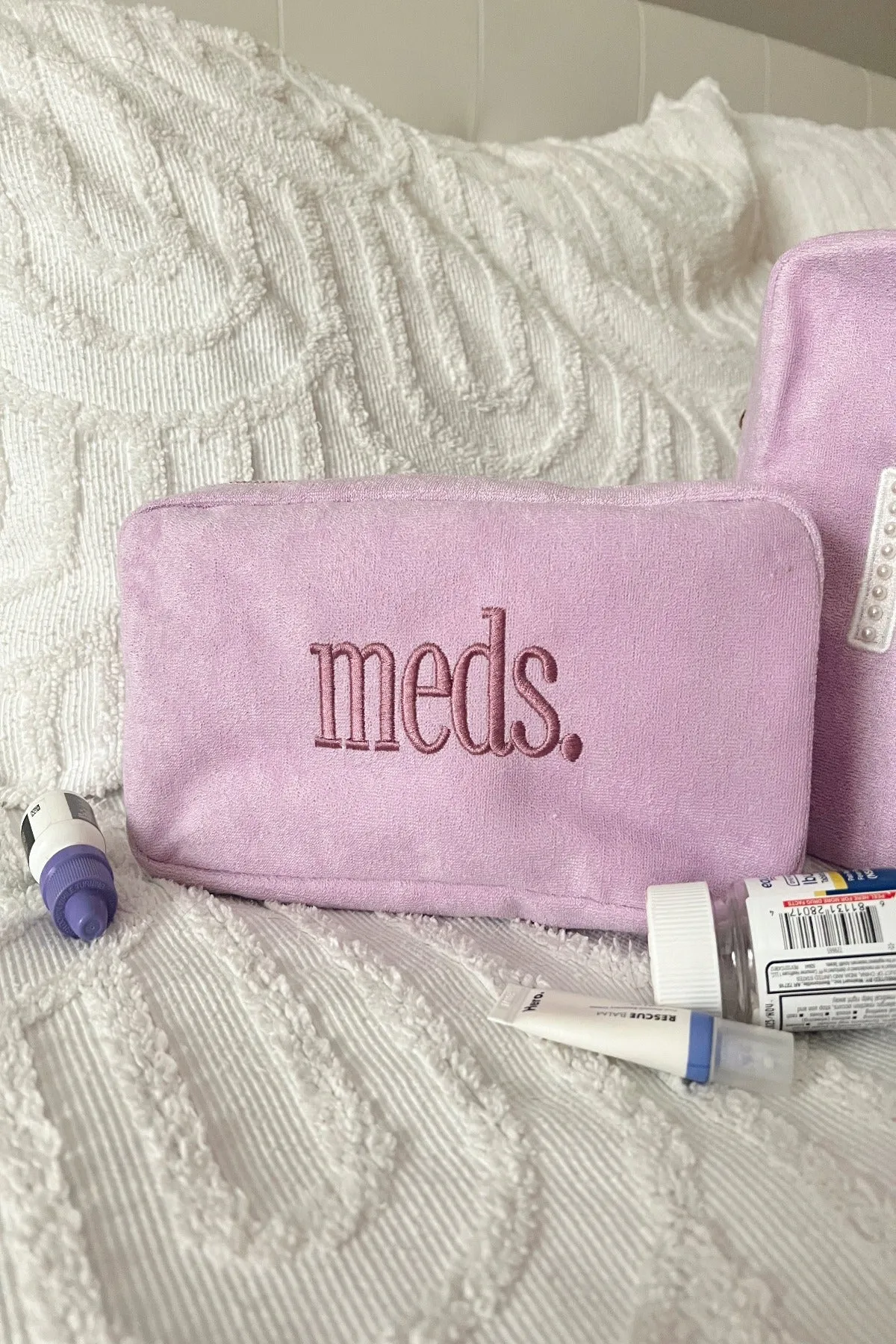 Meds Lilac Terry Cloth Medium Bag