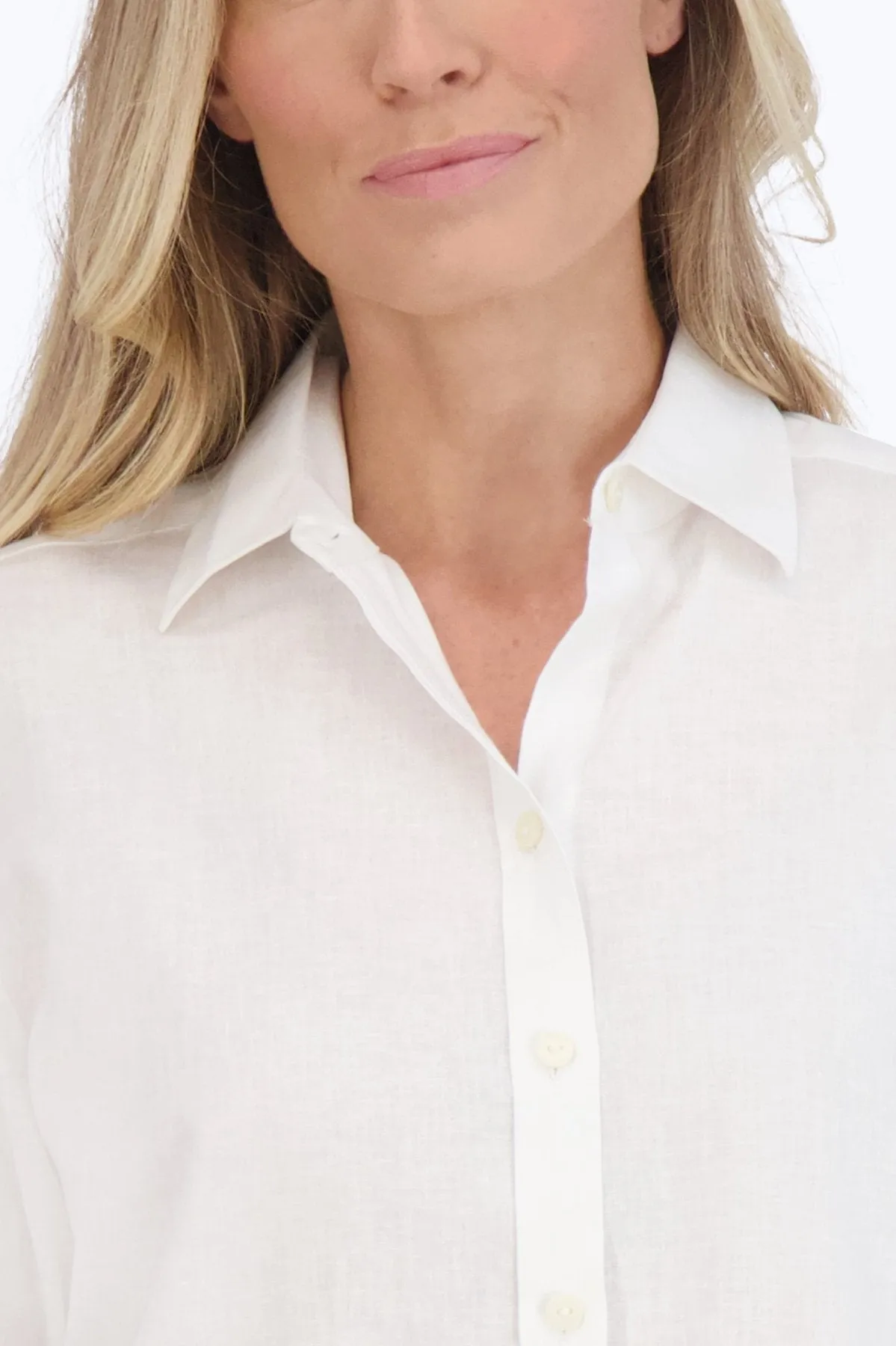 Meghan Easy Care Solid Linen Shirt