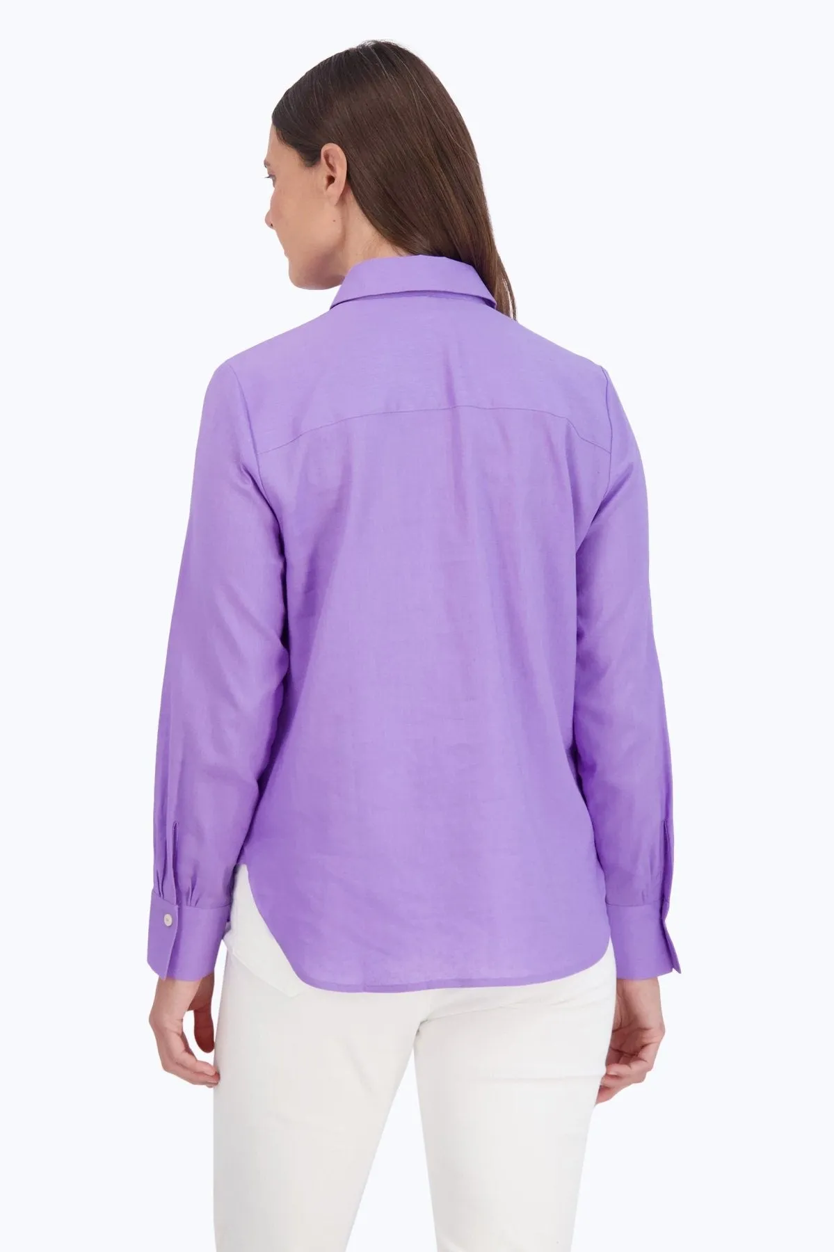 Meghan Easy Care Solid Linen Shirt