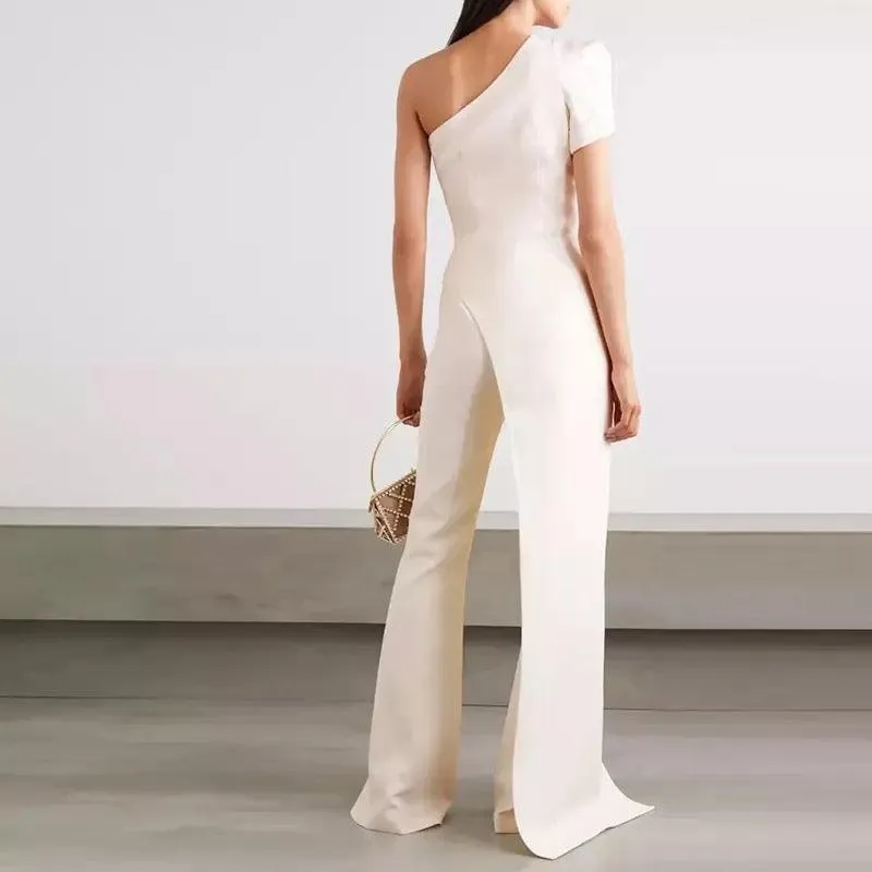 Meghan Statement Jumpsuit in White