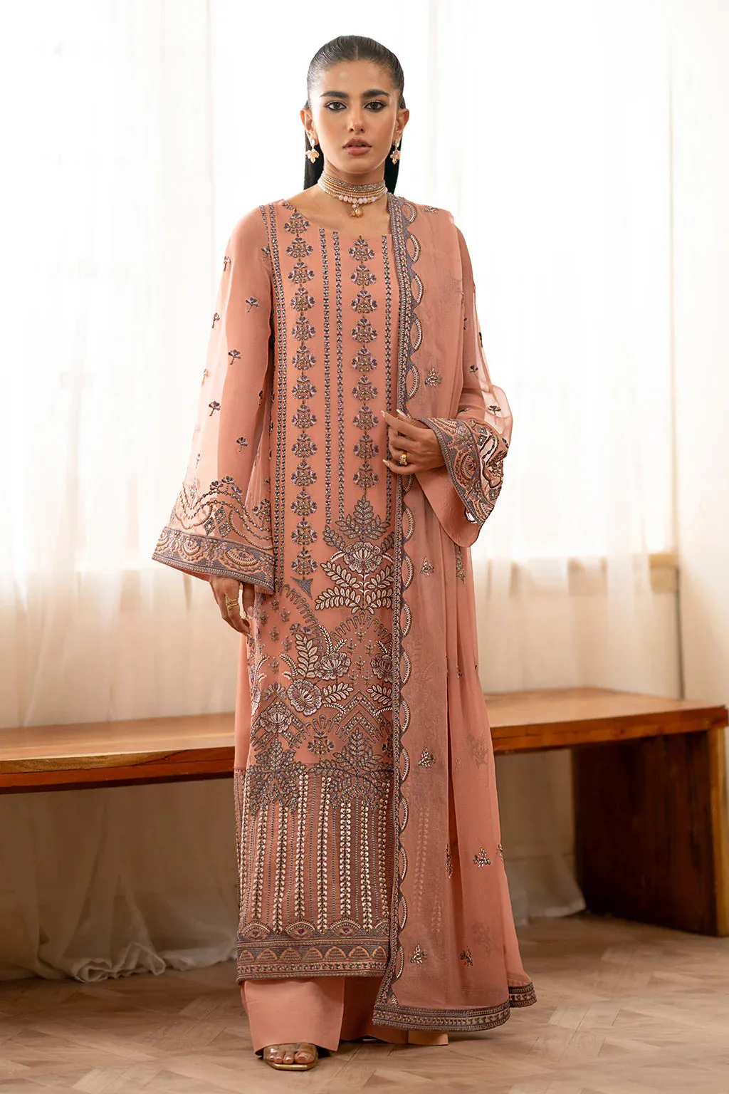 Mehar Bano Kuch Khas By Flossie Chiffon Collection'24 - ALMA