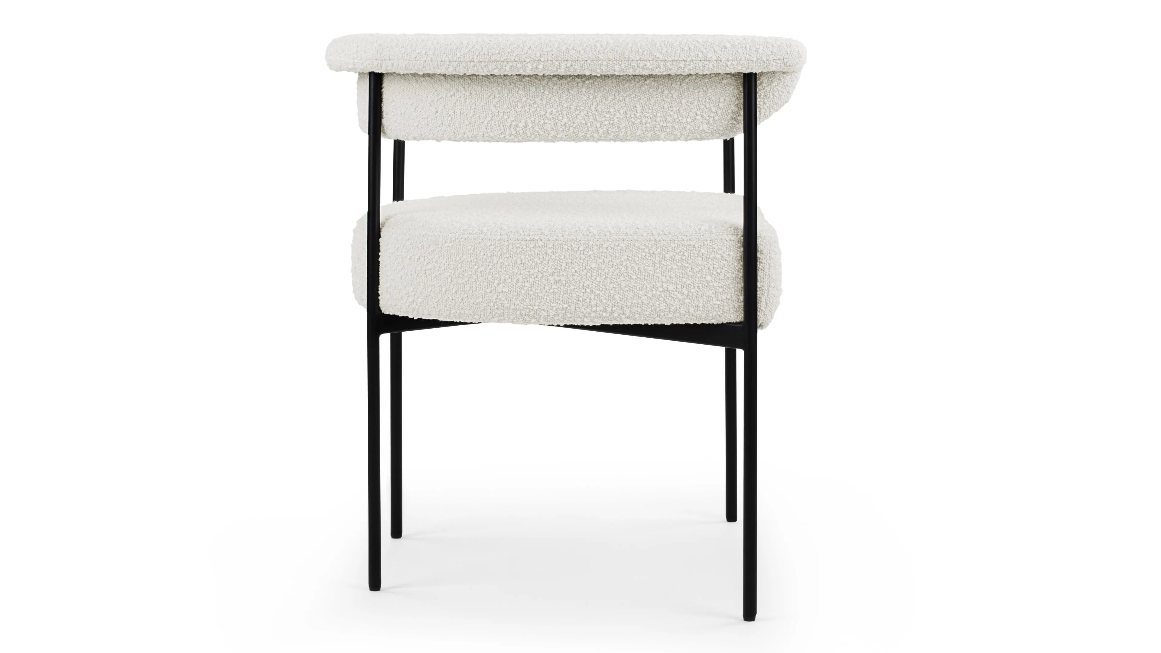 Mei - Mei Armchair, Warm White Boucle