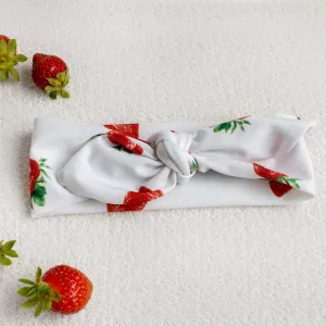 MEIA PATA - Strawberries Beach Hair Ribbon - Red