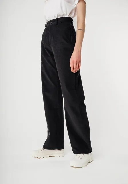 Mela Oorja Black High Waisted Cords