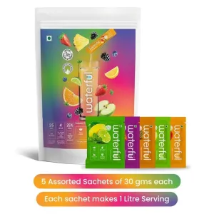 Melange Assorted Pack (30 gms X 5 sachets) 10  Vitamins & Minerals, Low Cal Hydration Powder Mix