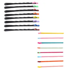 Melbees by Yellow Chimes Hair Pins for Girls Kids Hair Accessories for Girls Hair Pin 24 Pcs Cute Bobby Pins for Hair Multicolor Hairpin Bobby Hair Pins for Girls Kids Teens Toddlers