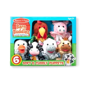 Melissa and Doug Barn Buddies Hand Puppets (6 Pc)