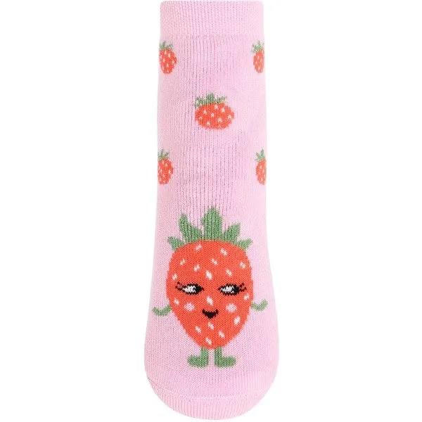 MELTON Strawberry Anti-Slip Socks Pink Nectar