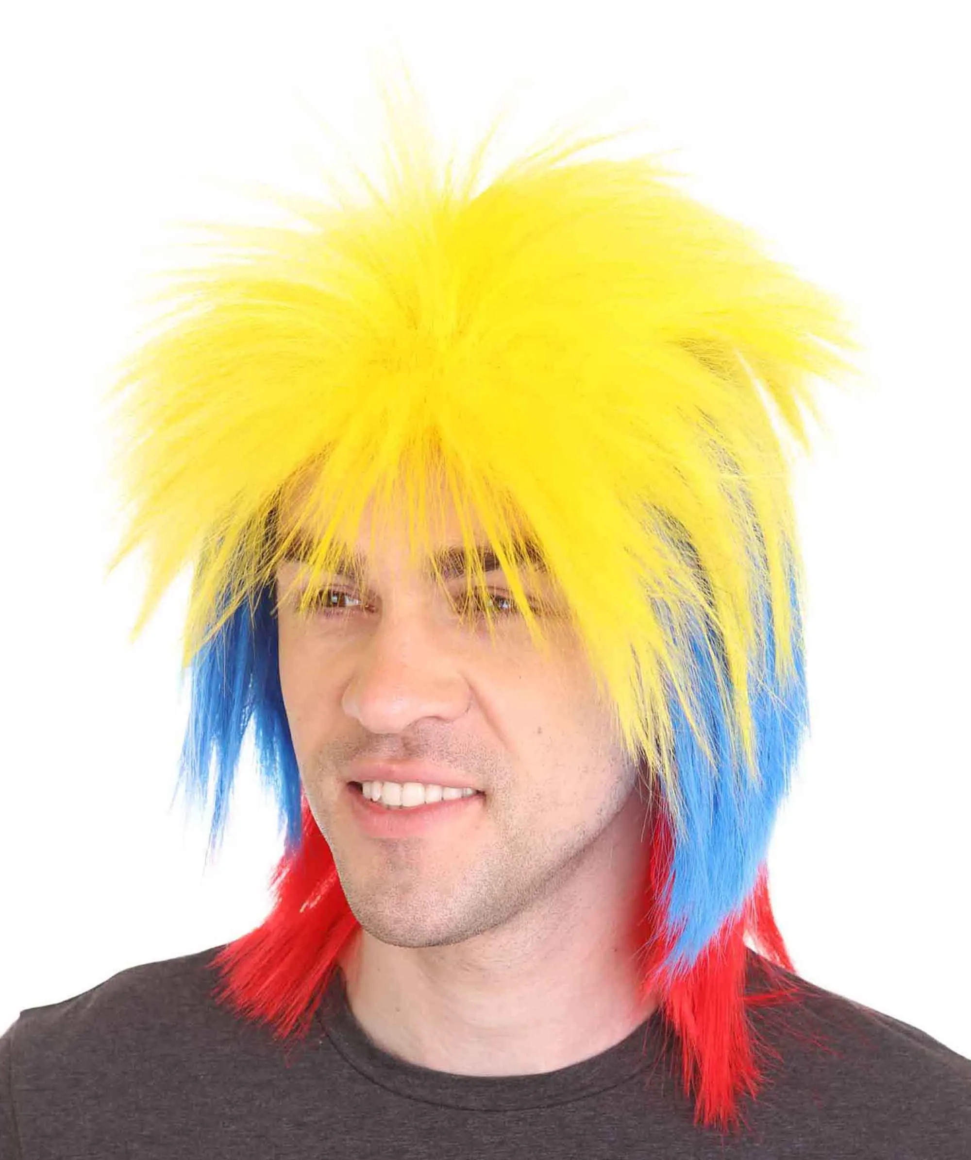 Men Flag Sports,80's Mullet Wigs Collection | Premium Breathable Capless Cap