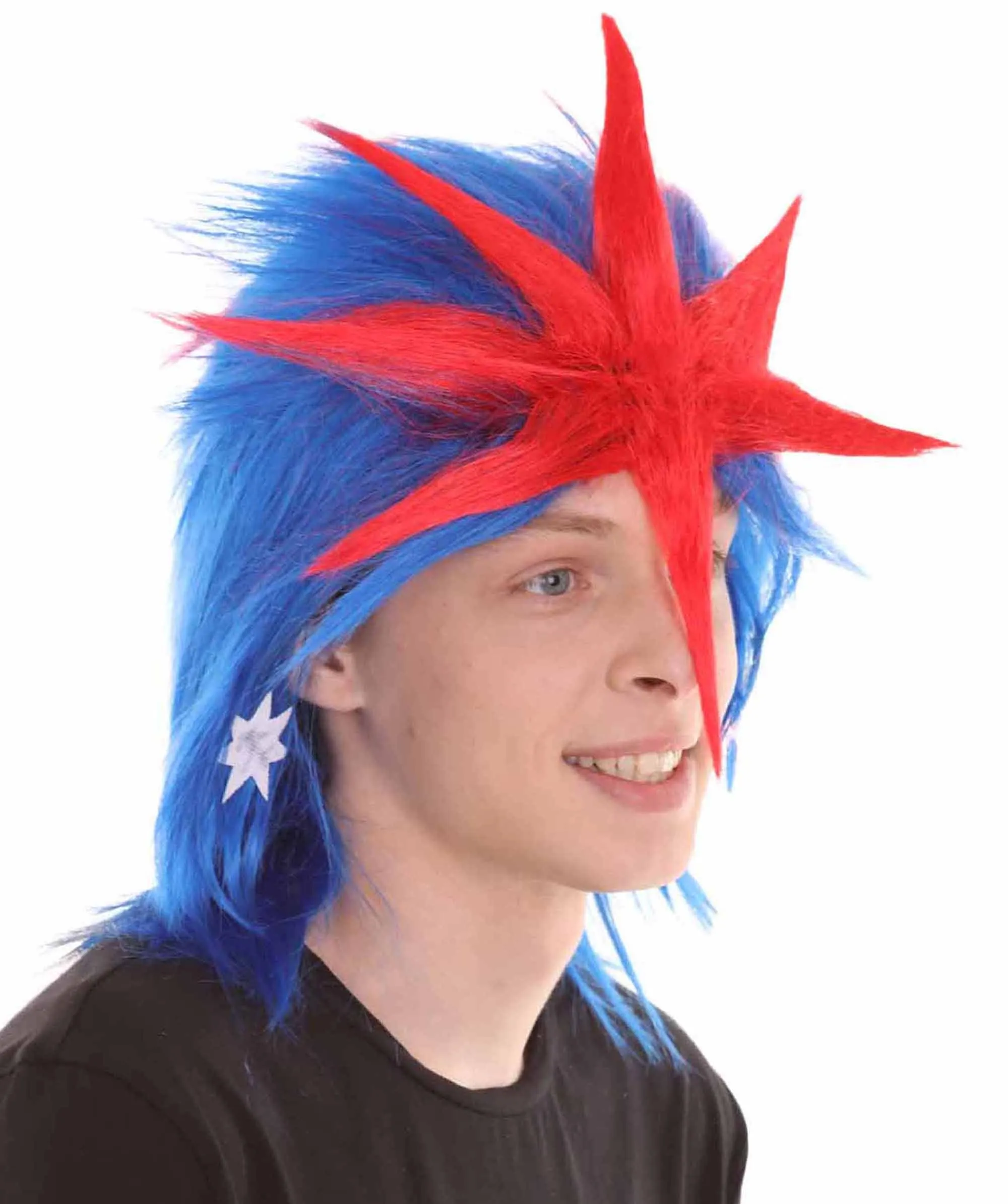 Men Flag Sports,80's Mullet Wigs Collection | Premium Breathable Capless Cap