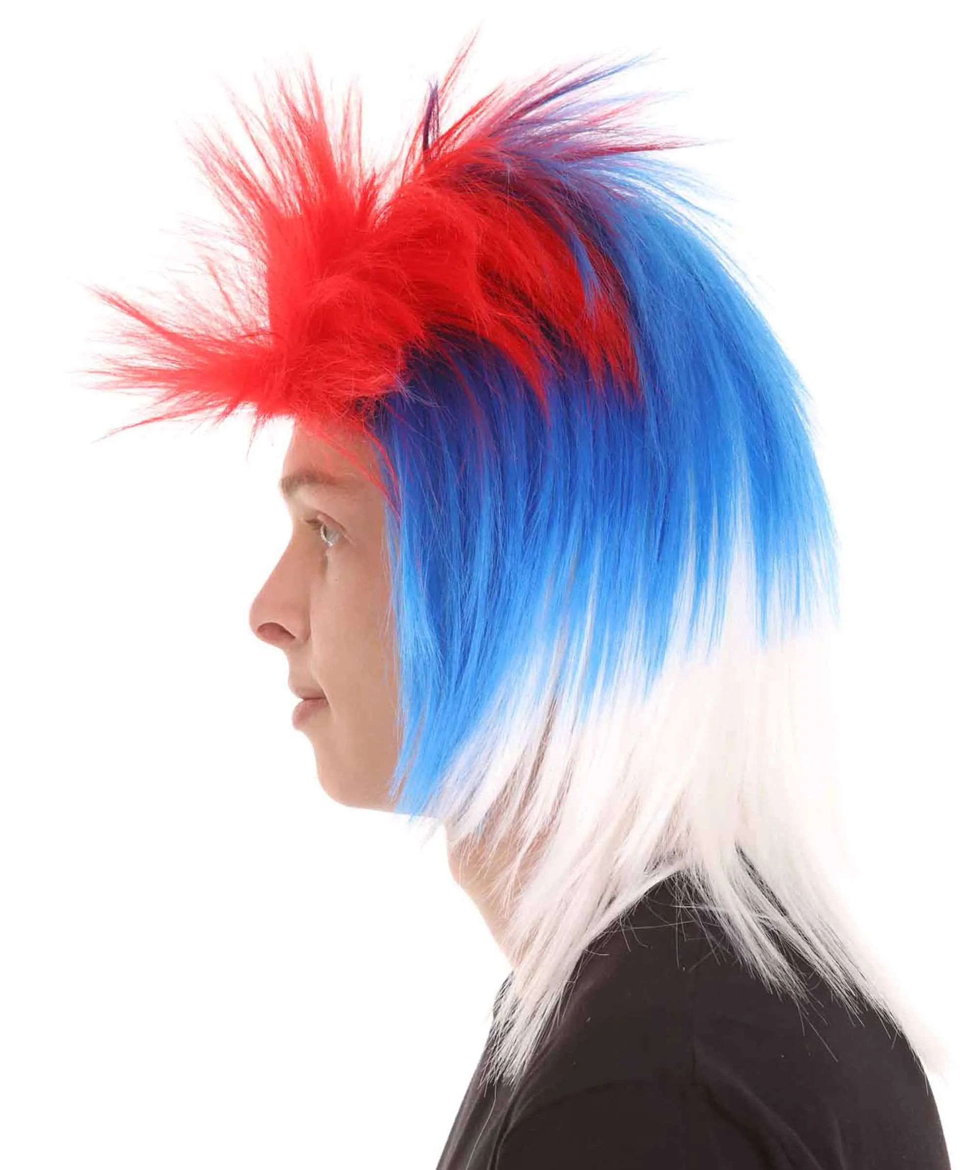 Men Flag Sports,80's Mullet Wigs Collection | Premium Breathable Capless Cap