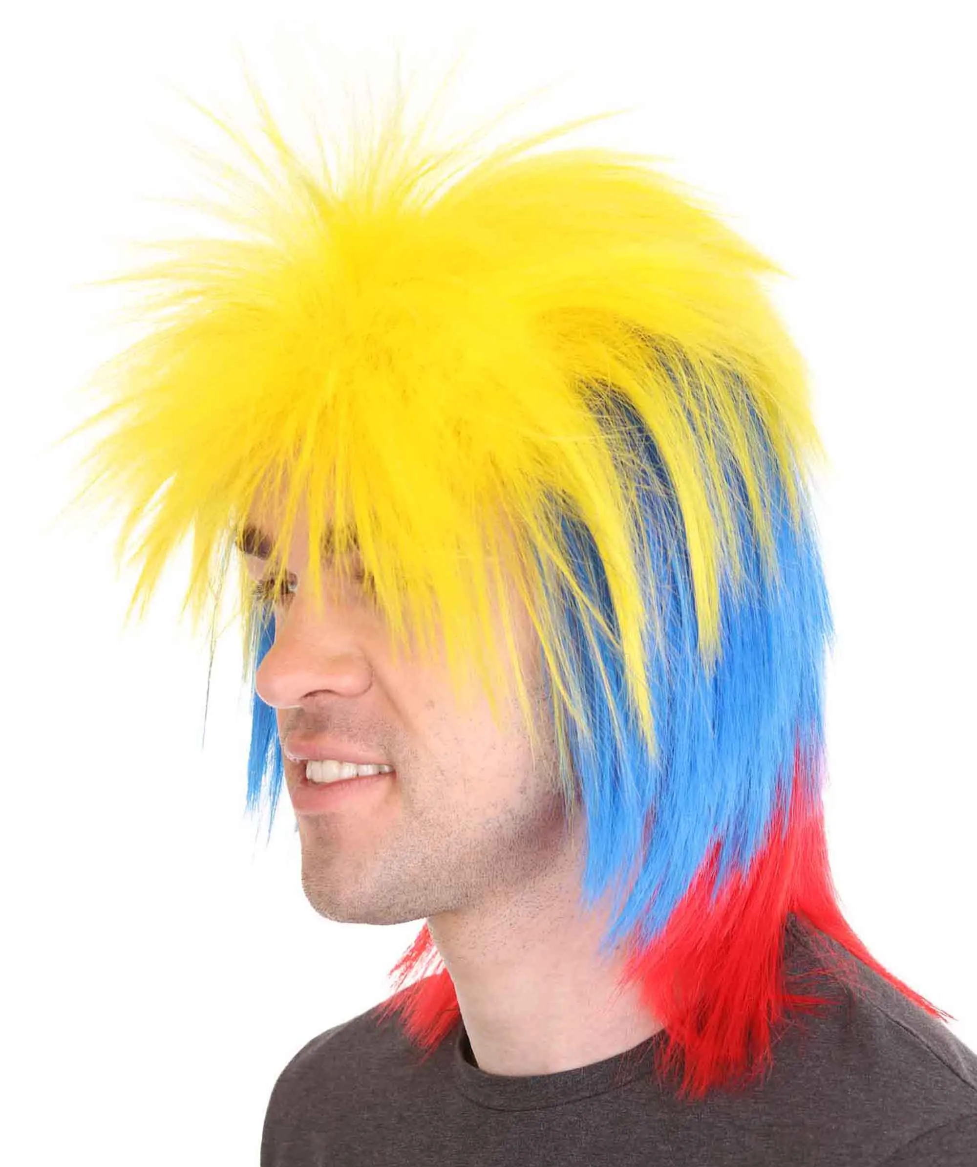 Men Flag Sports,80's Mullet Wigs Collection | Premium Breathable Capless Cap