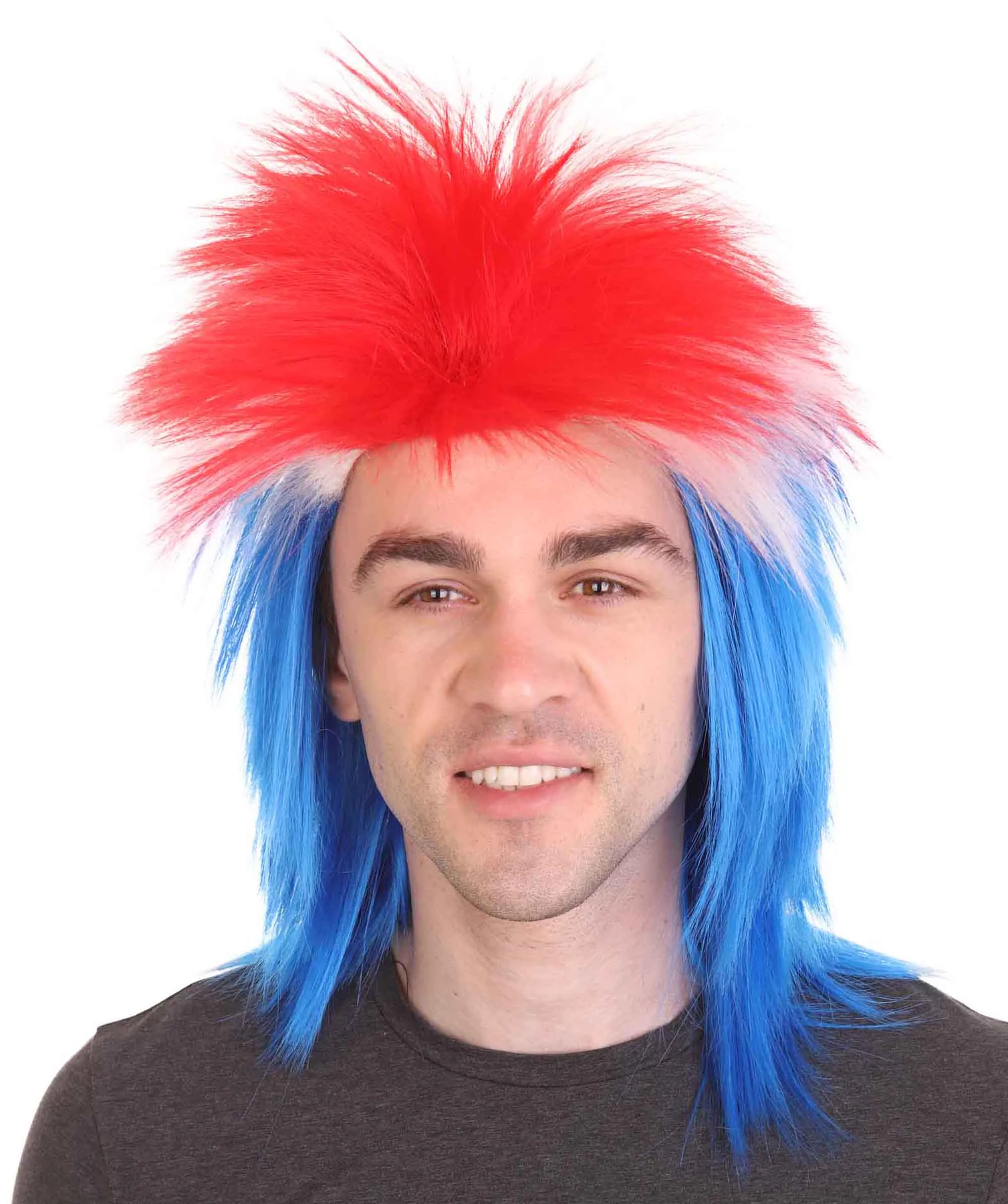 Men Flag Sports,80's Mullet Wigs Collection | Premium Breathable Capless Cap