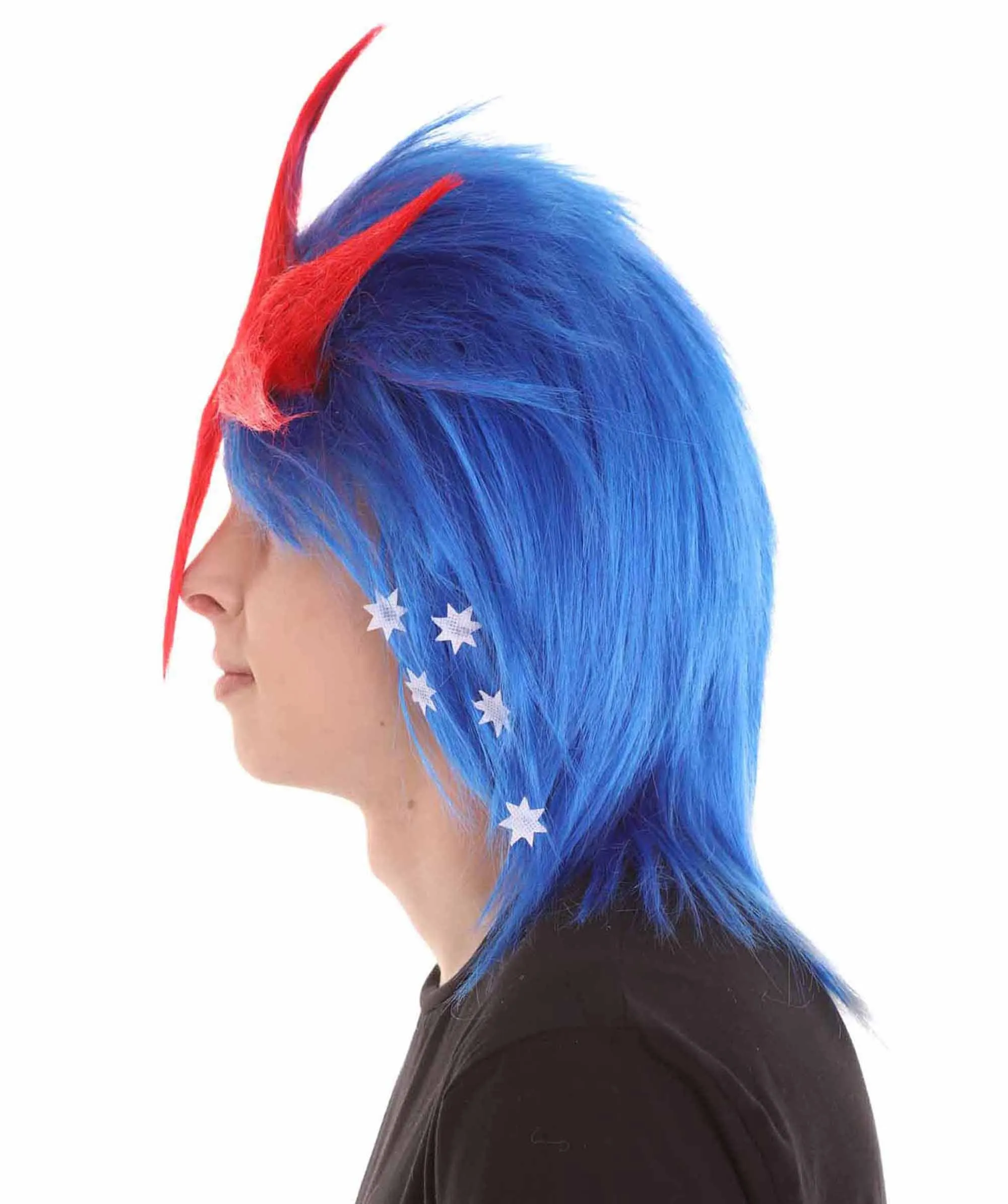 Men Flag Sports,80's Mullet Wigs Collection | Premium Breathable Capless Cap