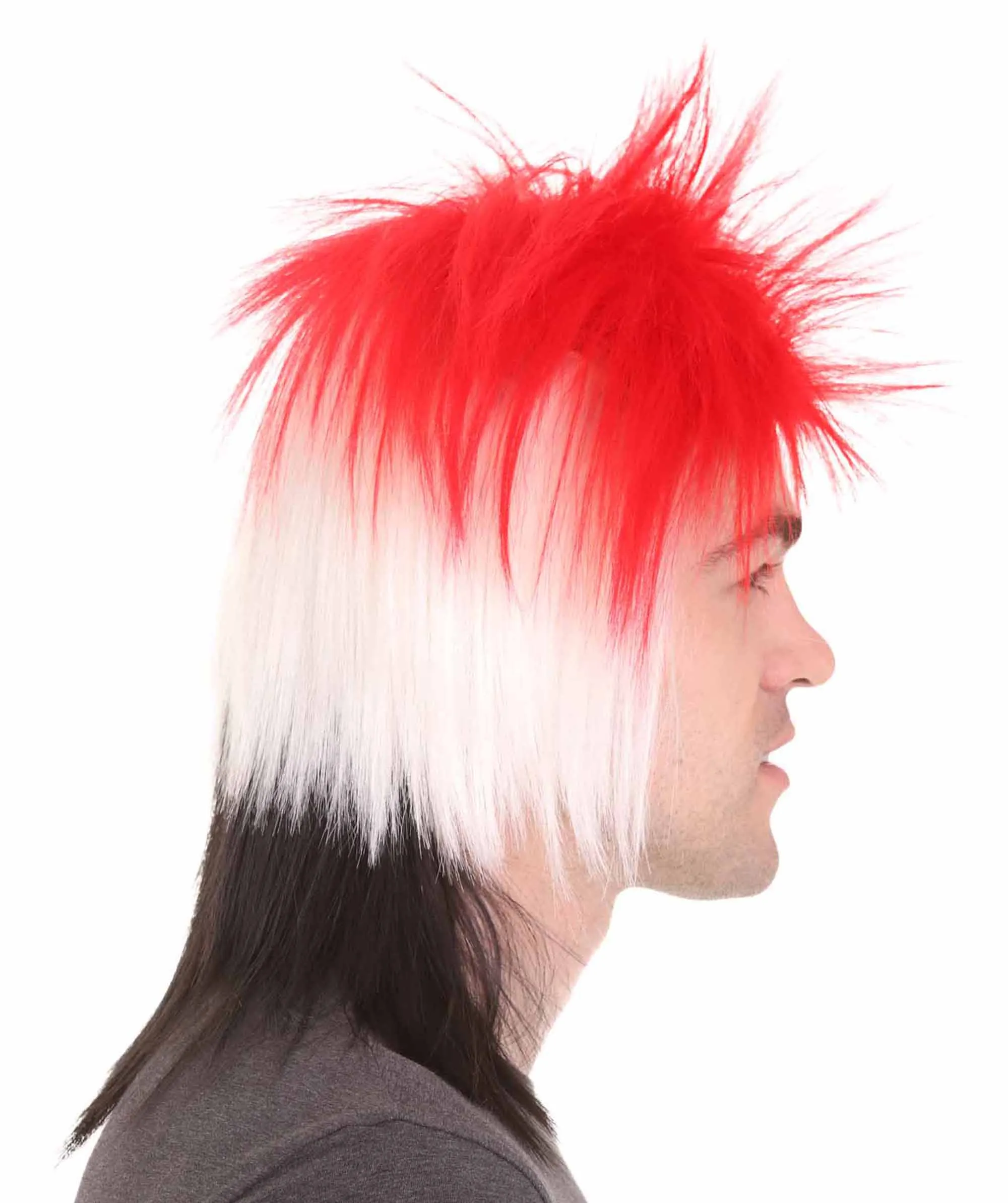 Men Flag Sports,80's Mullet Wigs Collection | Premium Breathable Capless Cap