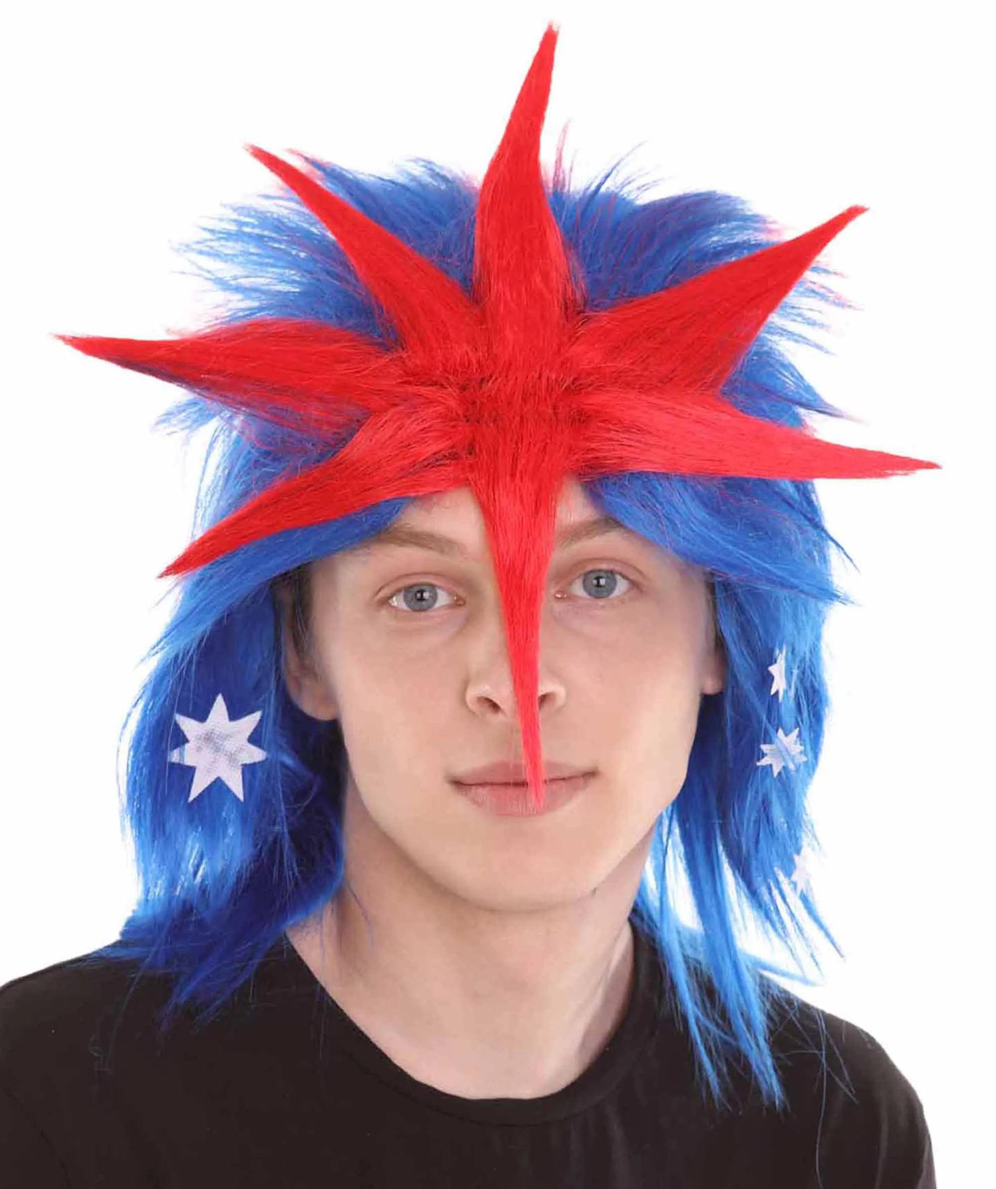 Men Flag Sports,80's Mullet Wigs Collection | Premium Breathable Capless Cap