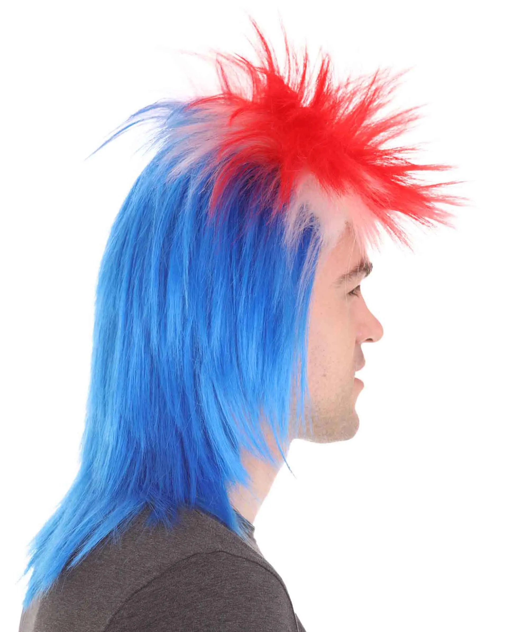 Men Flag Sports,80's Mullet Wigs Collection | Premium Breathable Capless Cap