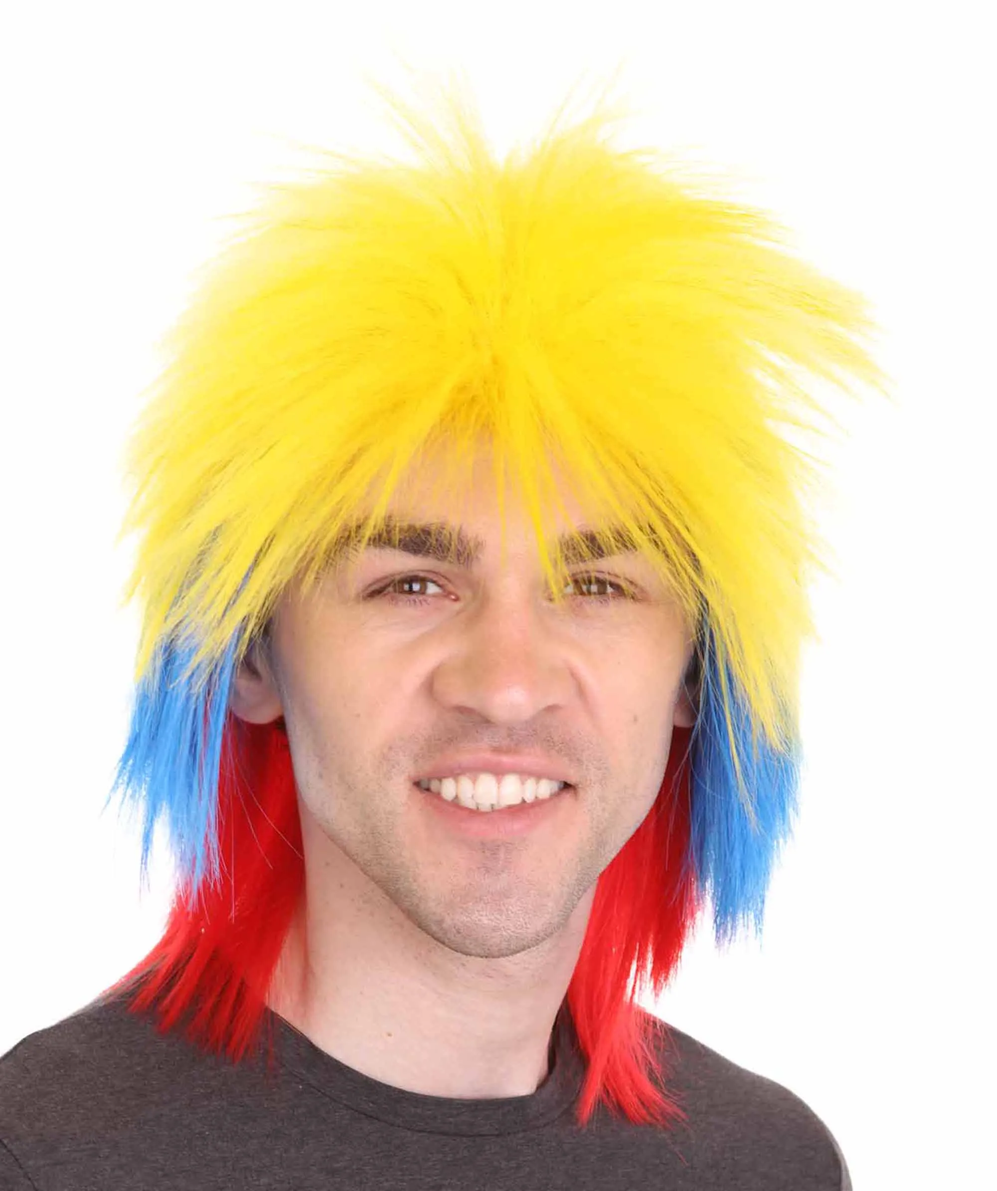 Men Flag Sports,80's Mullet Wigs Collection | Premium Breathable Capless Cap