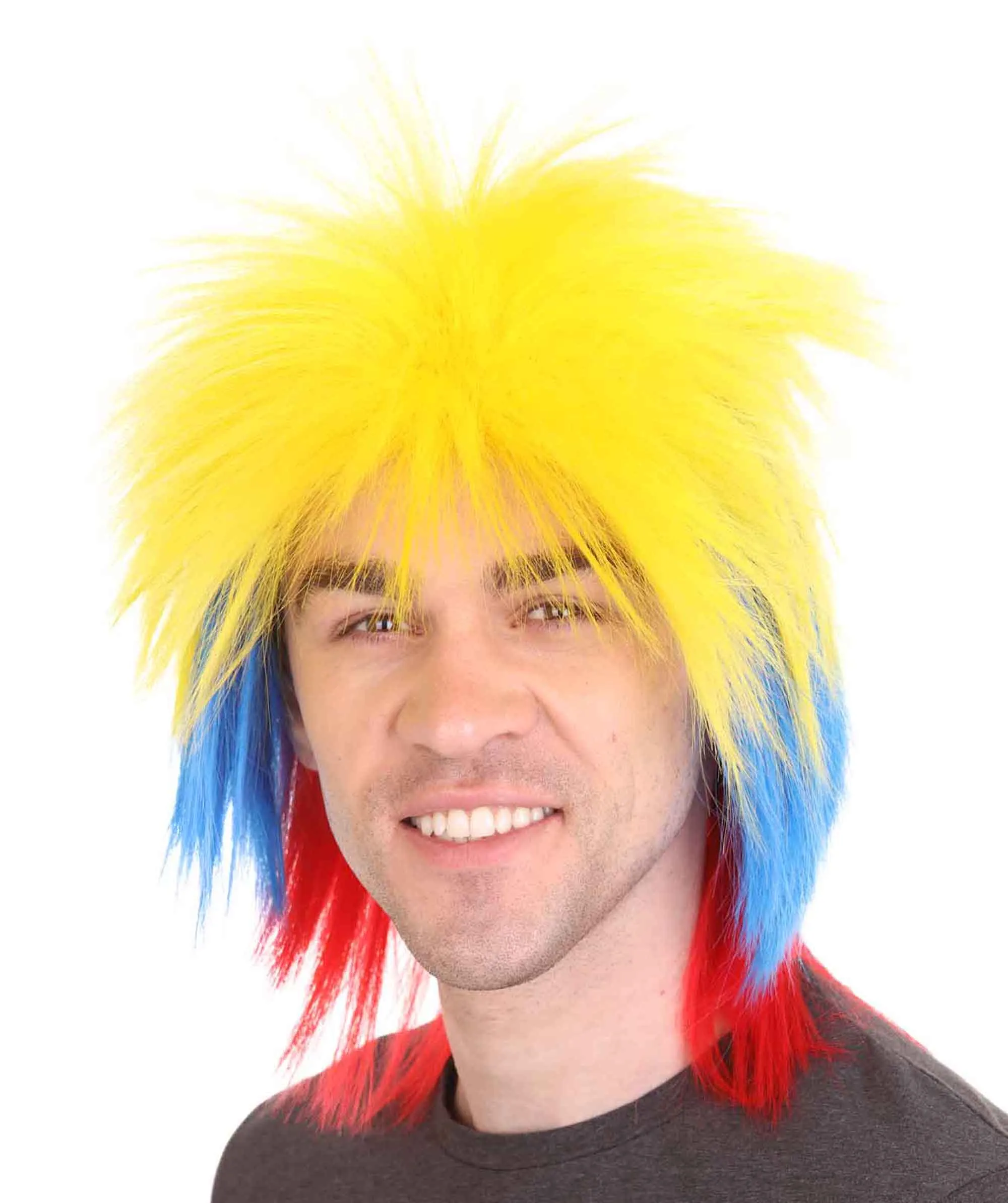 Men Flag Sports,80's Mullet Wigs Collection | Premium Breathable Capless Cap