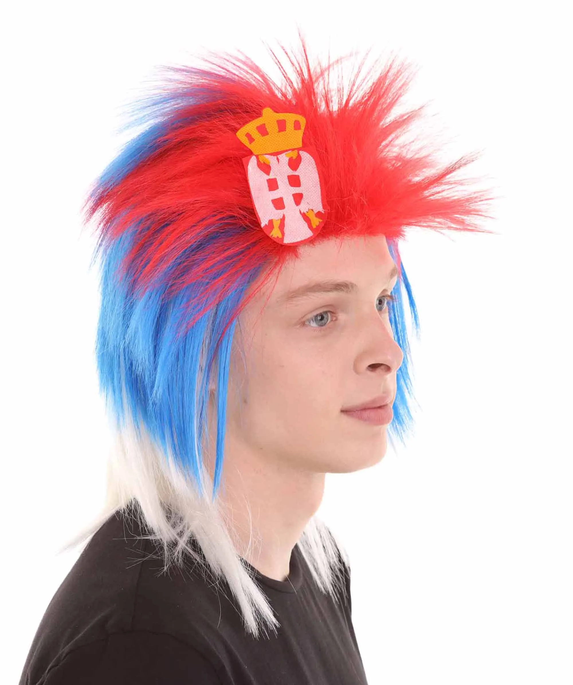 Men Flag Sports,80's Mullet Wigs Collection | Premium Breathable Capless Cap