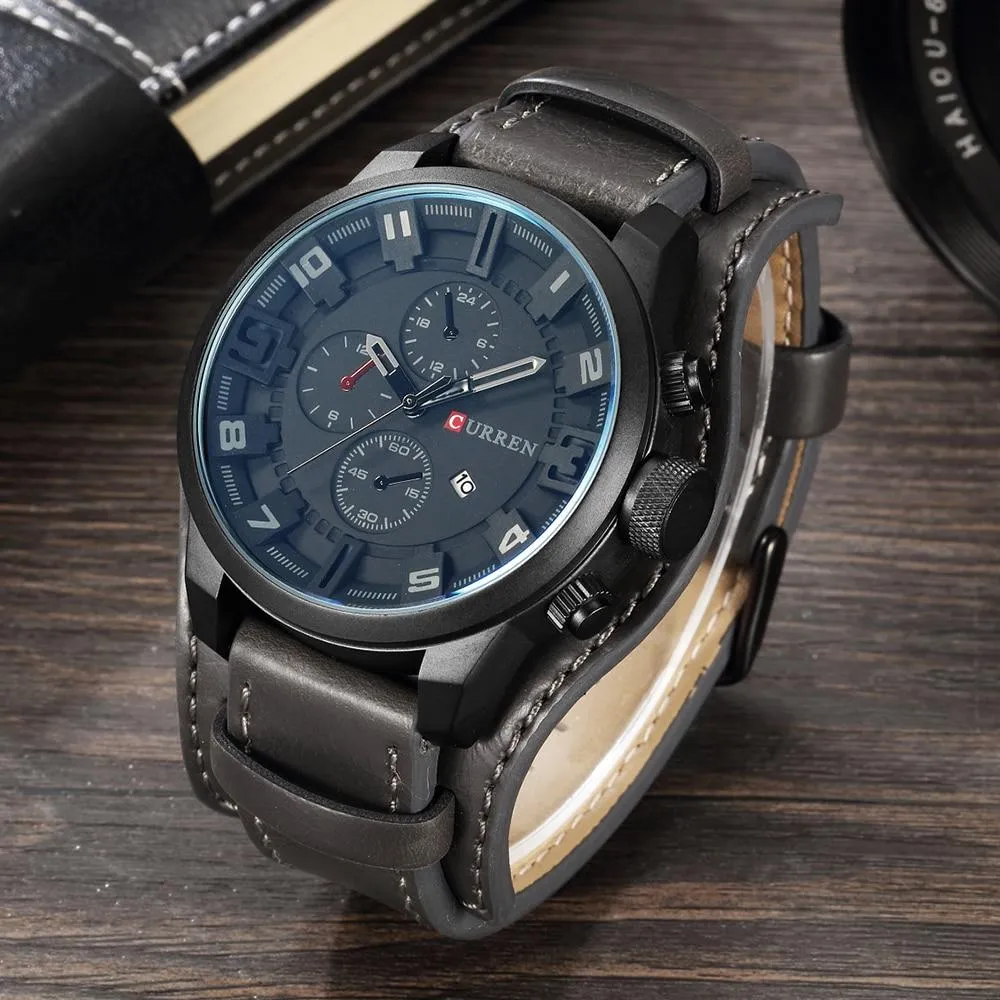 Men Luxury Army Military Steampunk Quartz watches