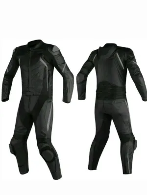 MEN NOIR MOTORCYCLE LEATHER RACING SUIT