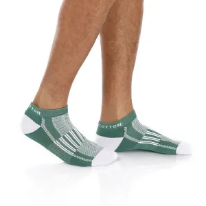 Men Plain Mid Calf Socks - Green