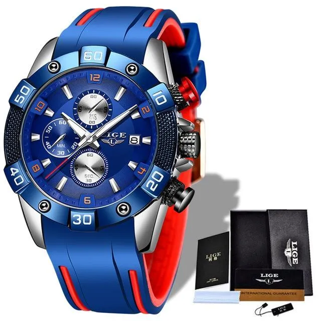 Men Quartz Sports Chronograph Casual Waterproof Wrist Watches