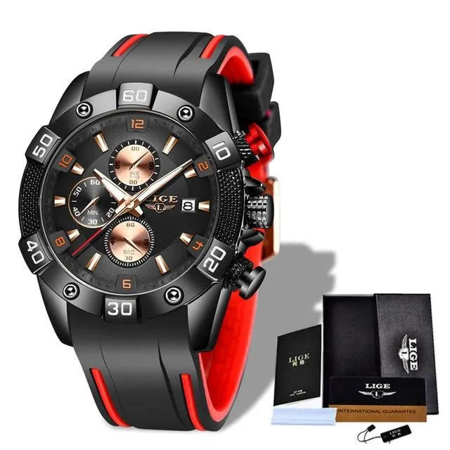 Men Quartz Sports Chronograph Casual Waterproof Wrist Watches