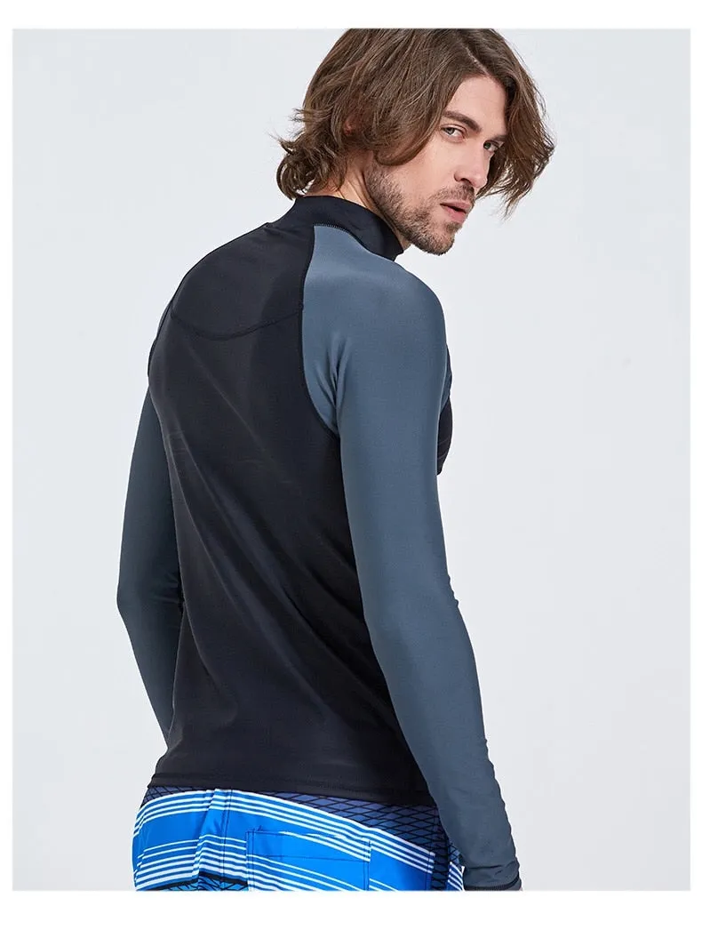 Men Rashguard: Solid Long Sleeve