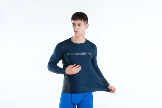 Men Rashguard: Solid Long Sleeve