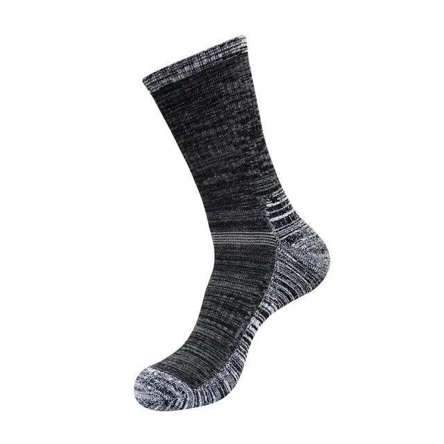 Men Winter Thermal Wool Pile Cashmere Snow Climbing Hiking Seamless Socks