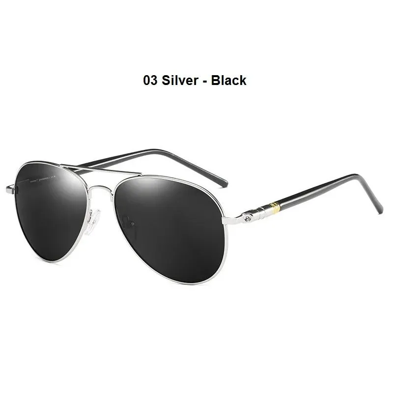 Men Women Brand Designer Male Vintage Black Pilot Sunglasses