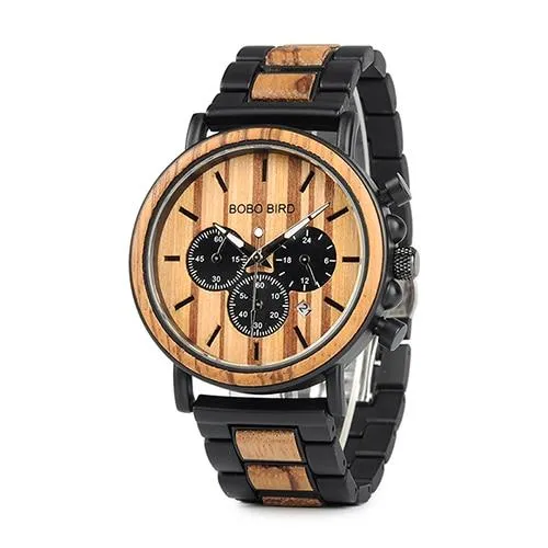 Men Wooden Stylish fashionable Military Watches