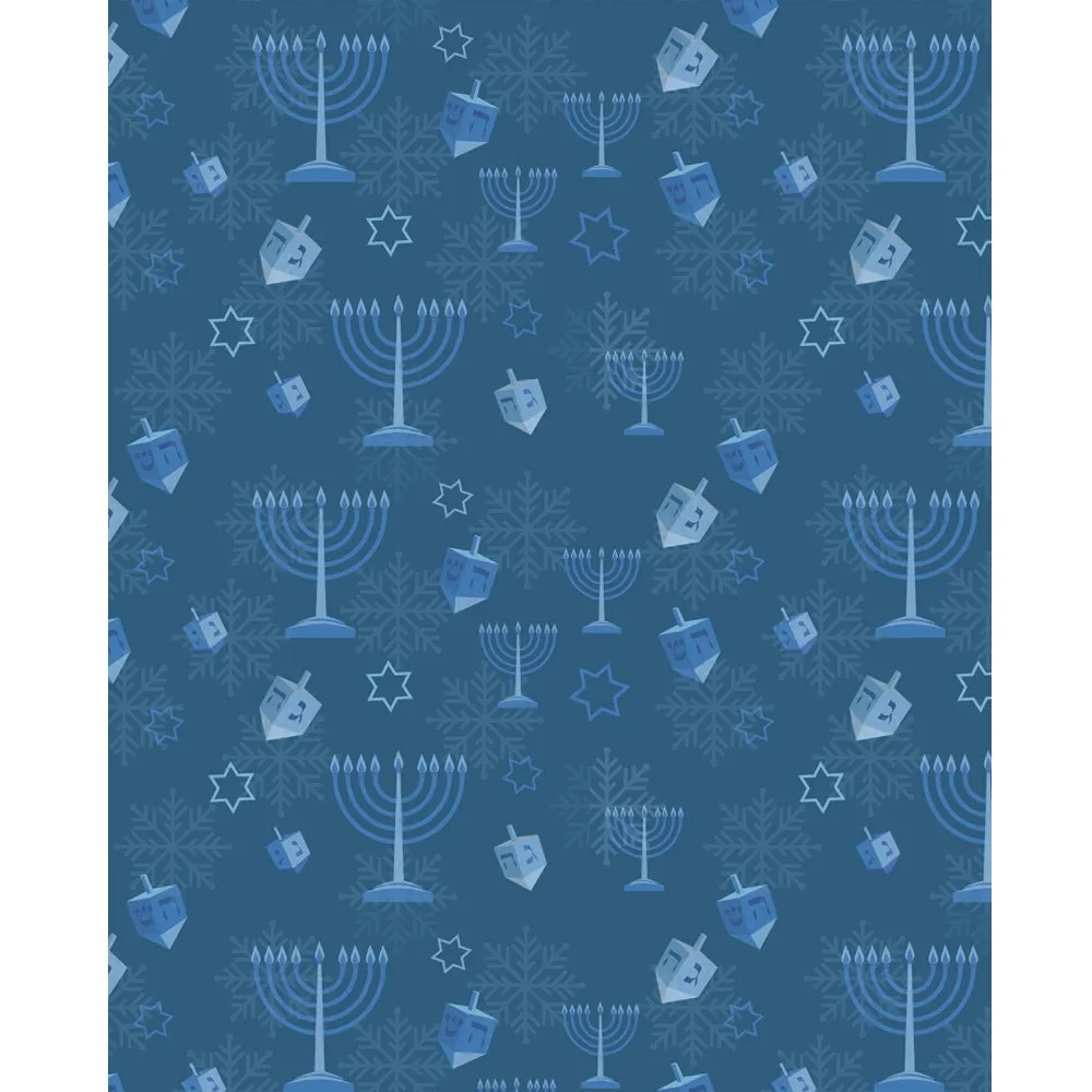 Menorahs & Dreidels Printed Backdrop