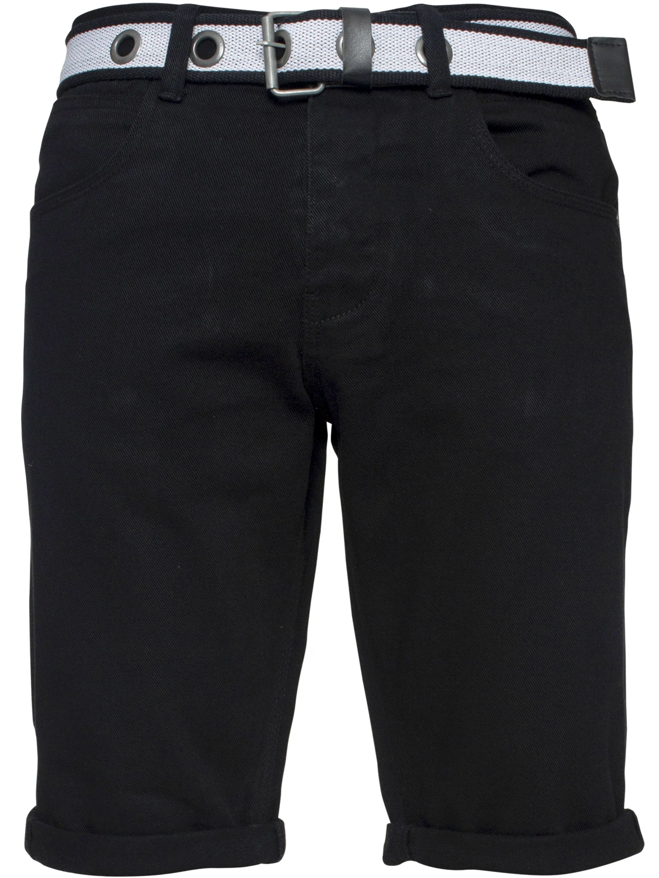 Mens APT Dark Blue Slim Fit Denim Shorts | APT Designer Menswear