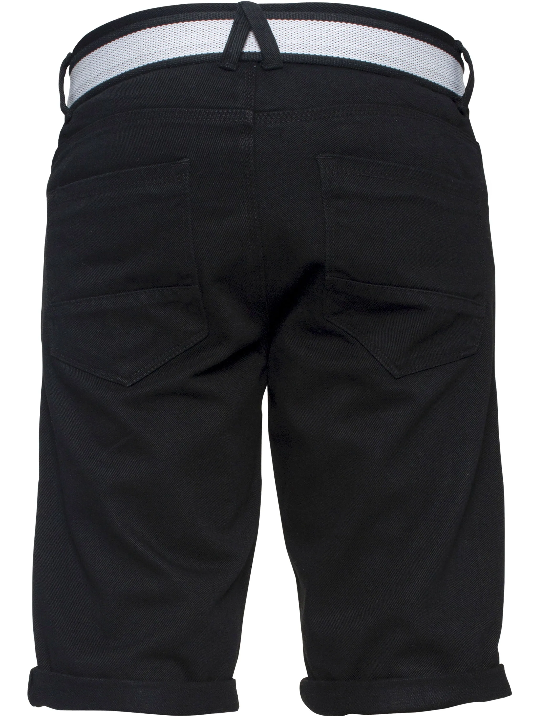 Mens APT Dark Blue Slim Fit Denim Shorts | APT Designer Menswear