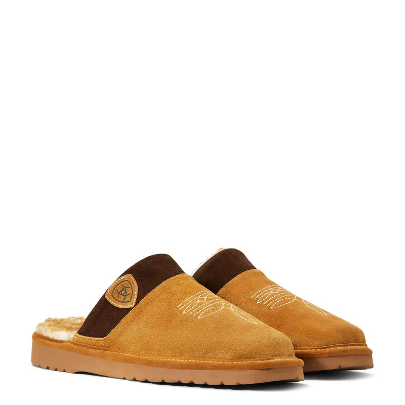 Men's Ariat Silversmith Square Toe Slipper-Chestnut