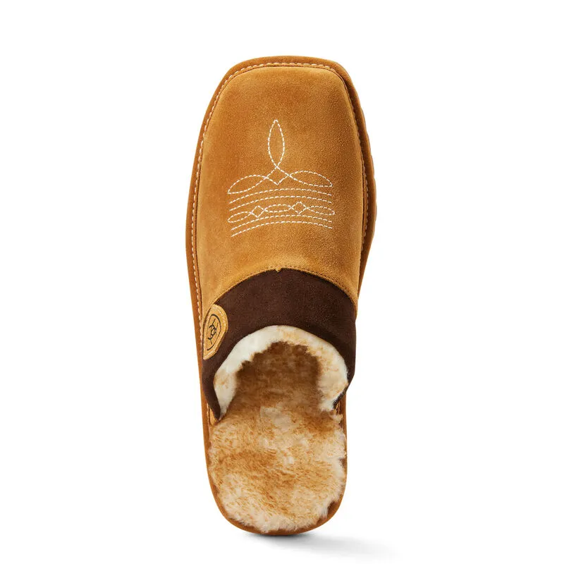 Men's Ariat Silversmith Square Toe Slipper-Chestnut