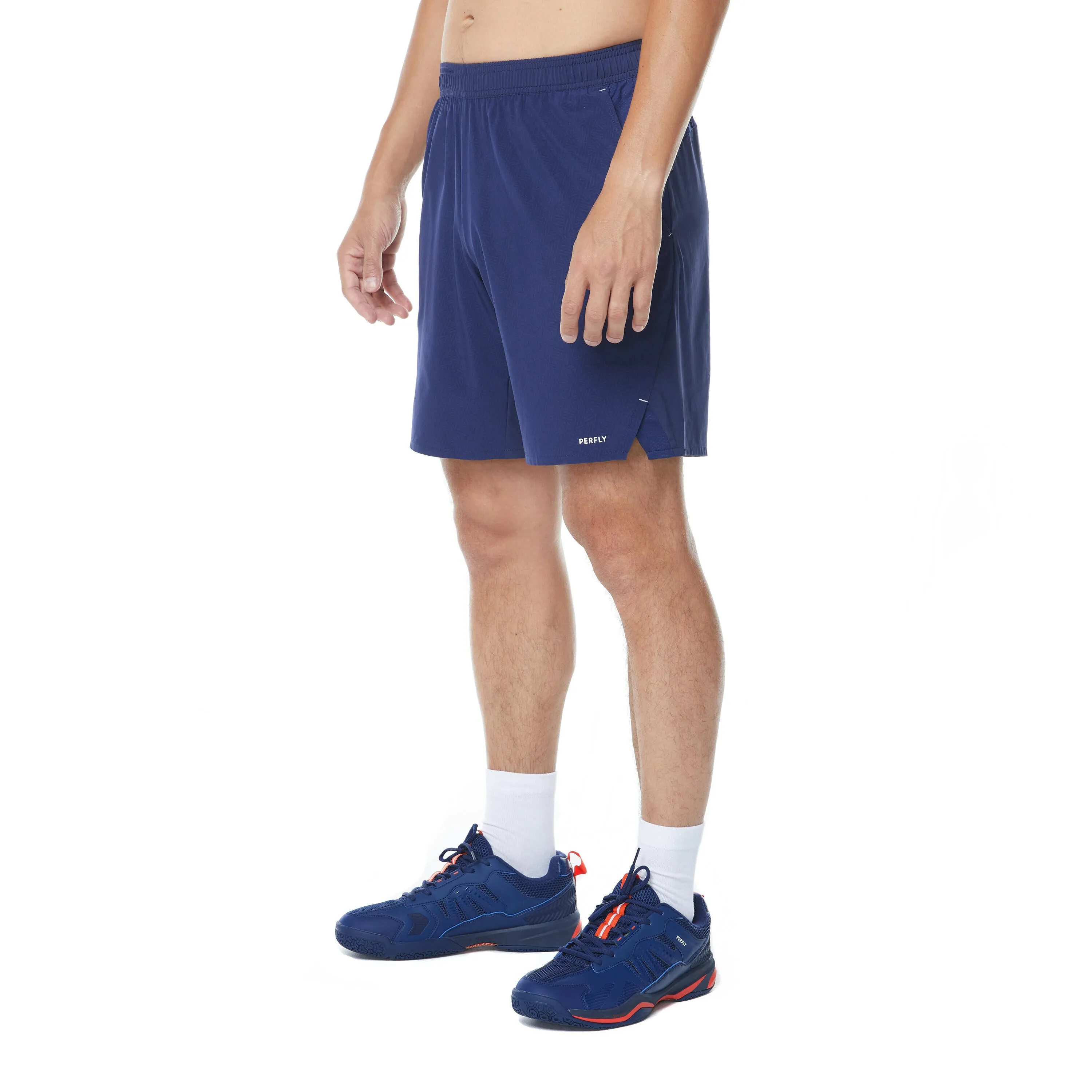 Men's badminton shorts - 560 dark blue PERFLY, space blue