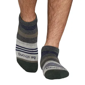 Mens Be Strong Grip Socks (Hunter)