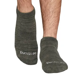 Mens Be Strong Marbled Grip Socks (Army)