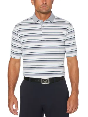 Mens Birdseye Stripe Polo