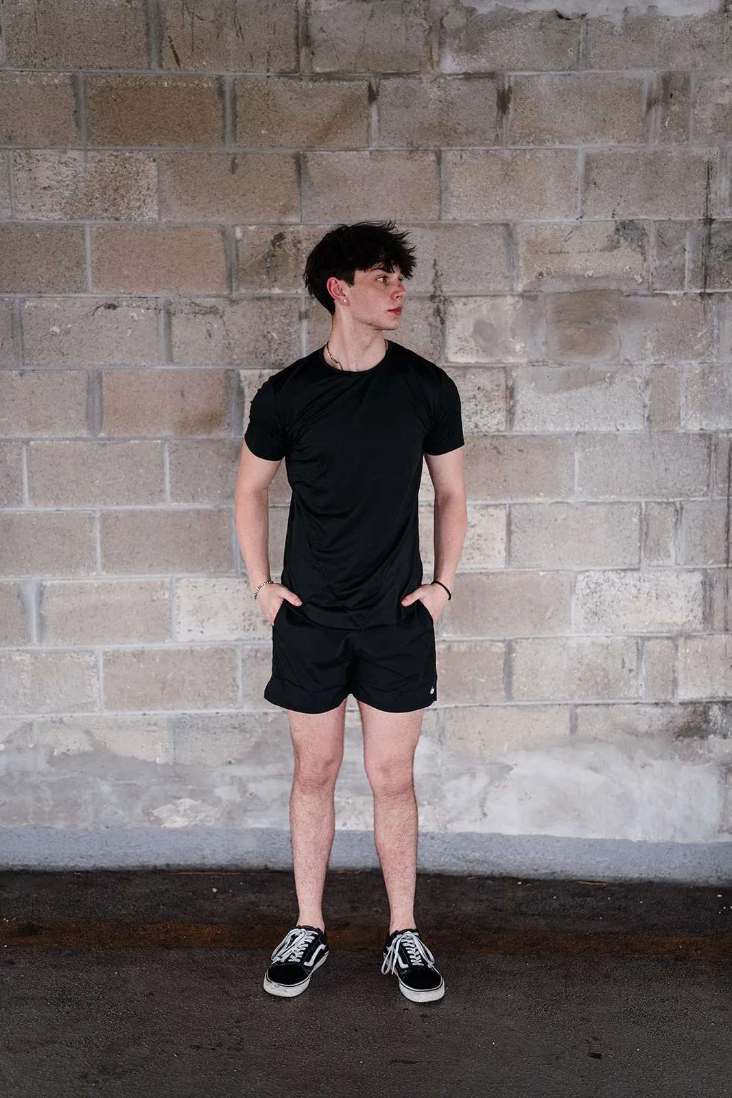 Men's Black Athletic Shorts