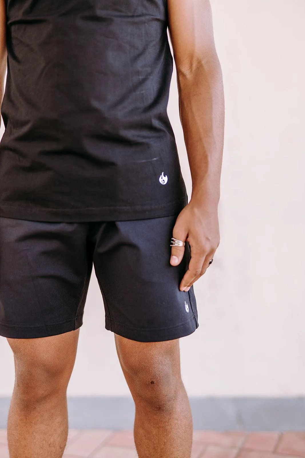 Men's Black Athletic Shorts