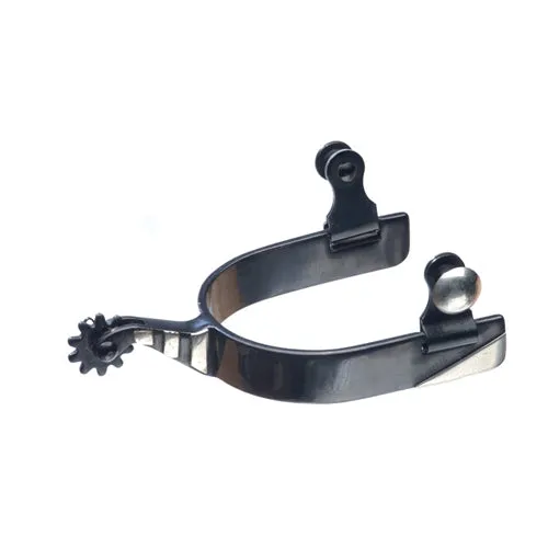 Men's Black Steel Roping Spur