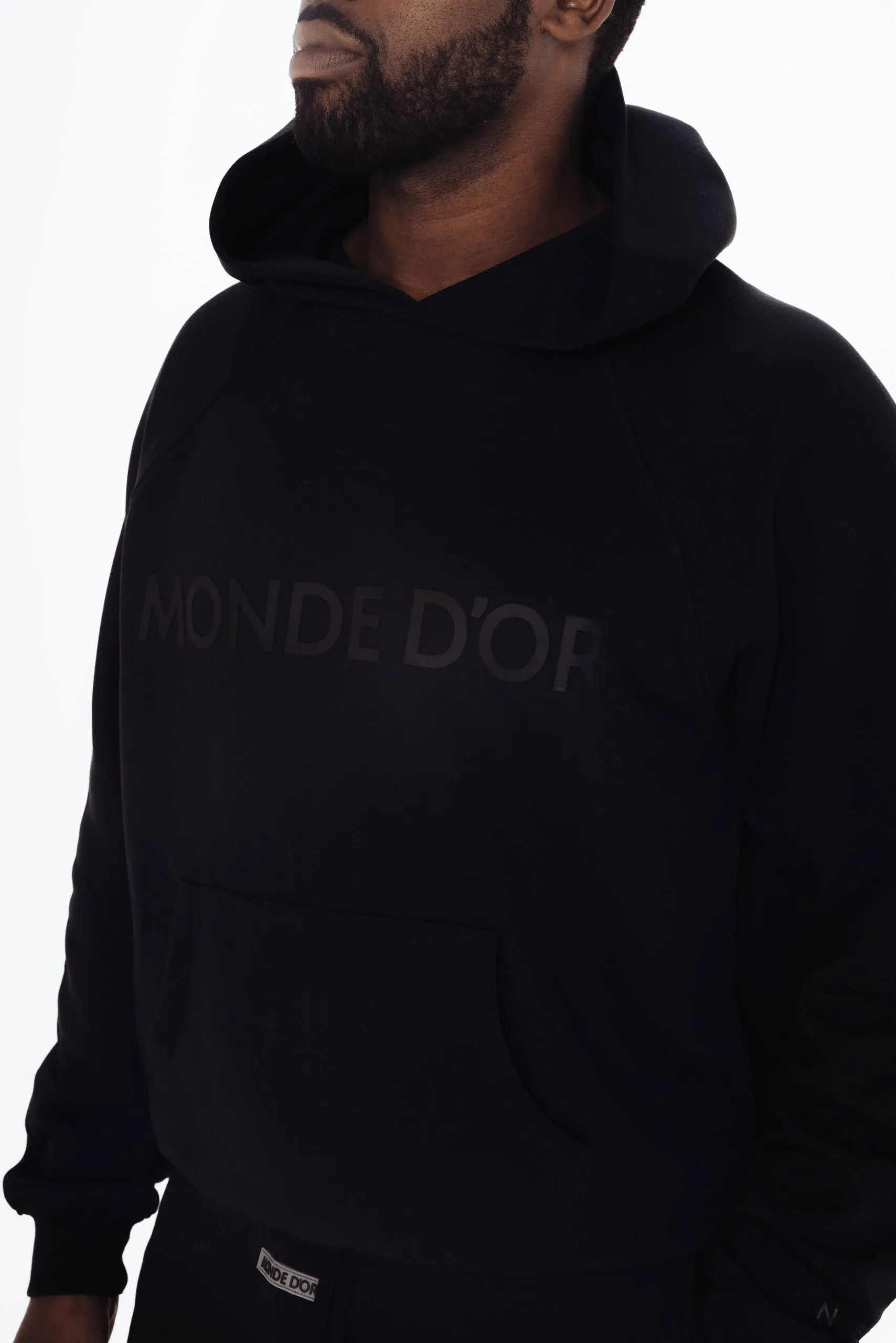 Men's Black Urban Pullover Hoodie